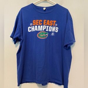 NCAA Florida Gators Shirt Adult X-Large Blue Crew Neck 2015 SEC Champions
